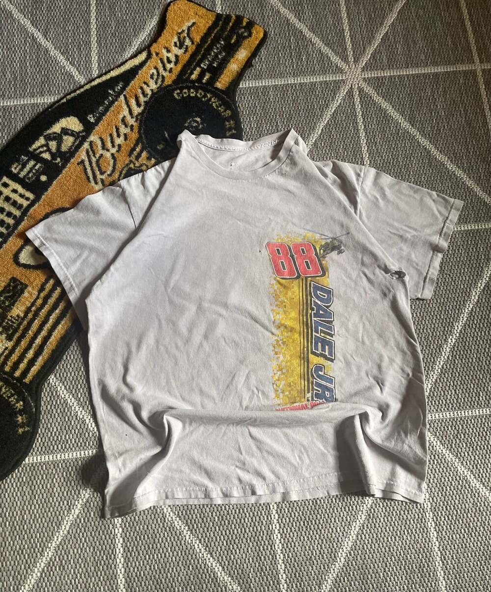 Y2K NASCAR Dale Earnhardt Jr 88 T-Shirt Light Purple  National Guard Vintage